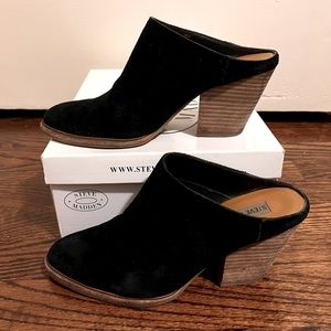 Milo Black Suede Mules